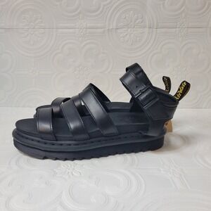 Doc Dr. Martens Martins Blaire Women's Sandals Gladiator Black Size 11 Shoes NEW
